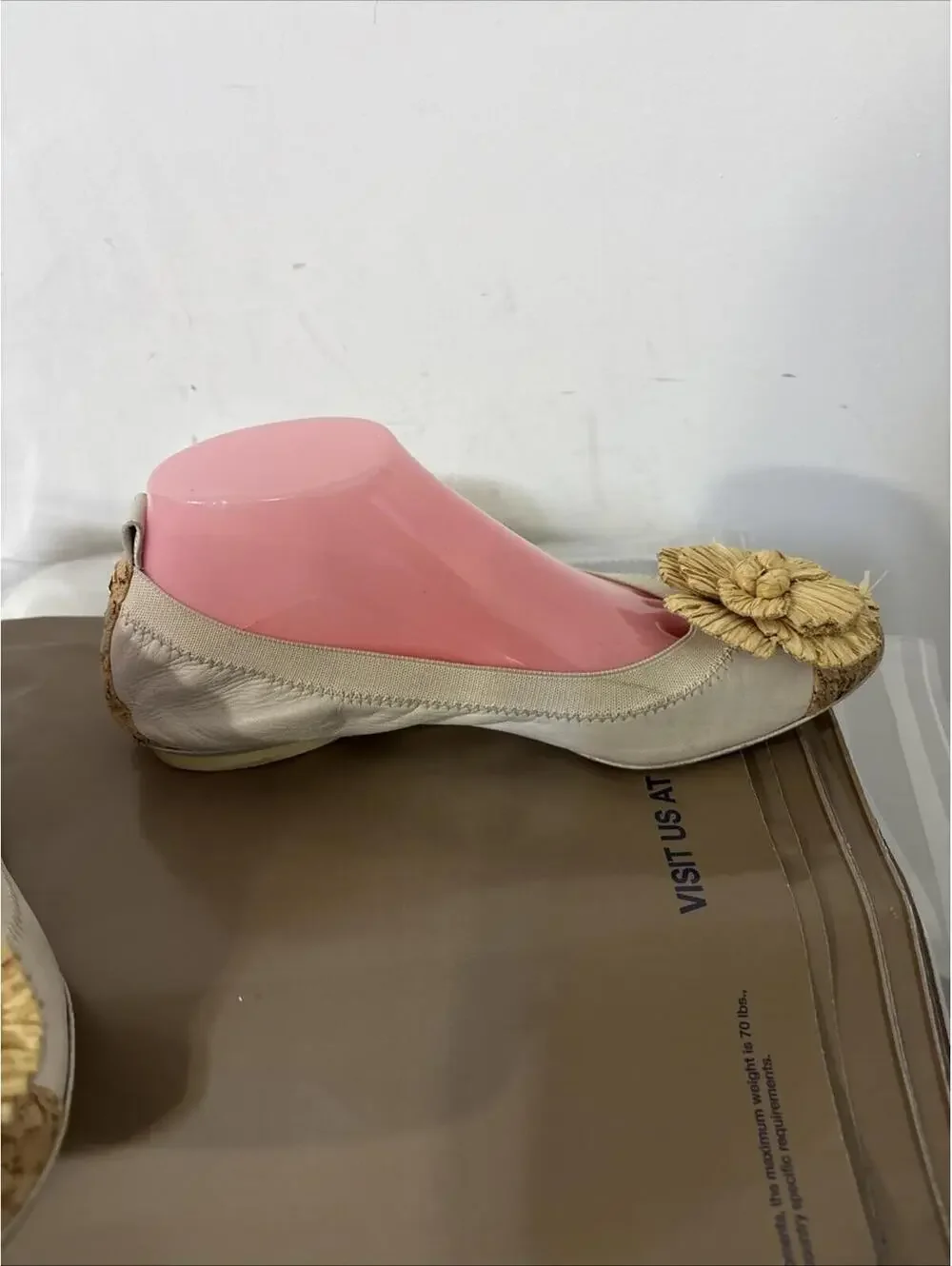 Chanel Lamskin Ballet Interlocking CC Logo Cork‎ Toe Flats 39 Beautiful